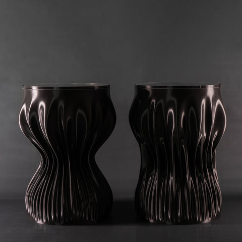 LAMELLA SIDE TABLES • SLATE