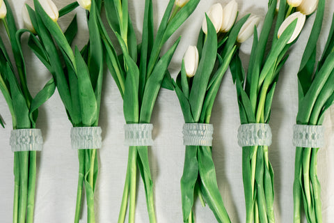 • LAMELLA NAPKIN RINGS • TRANSPARENT